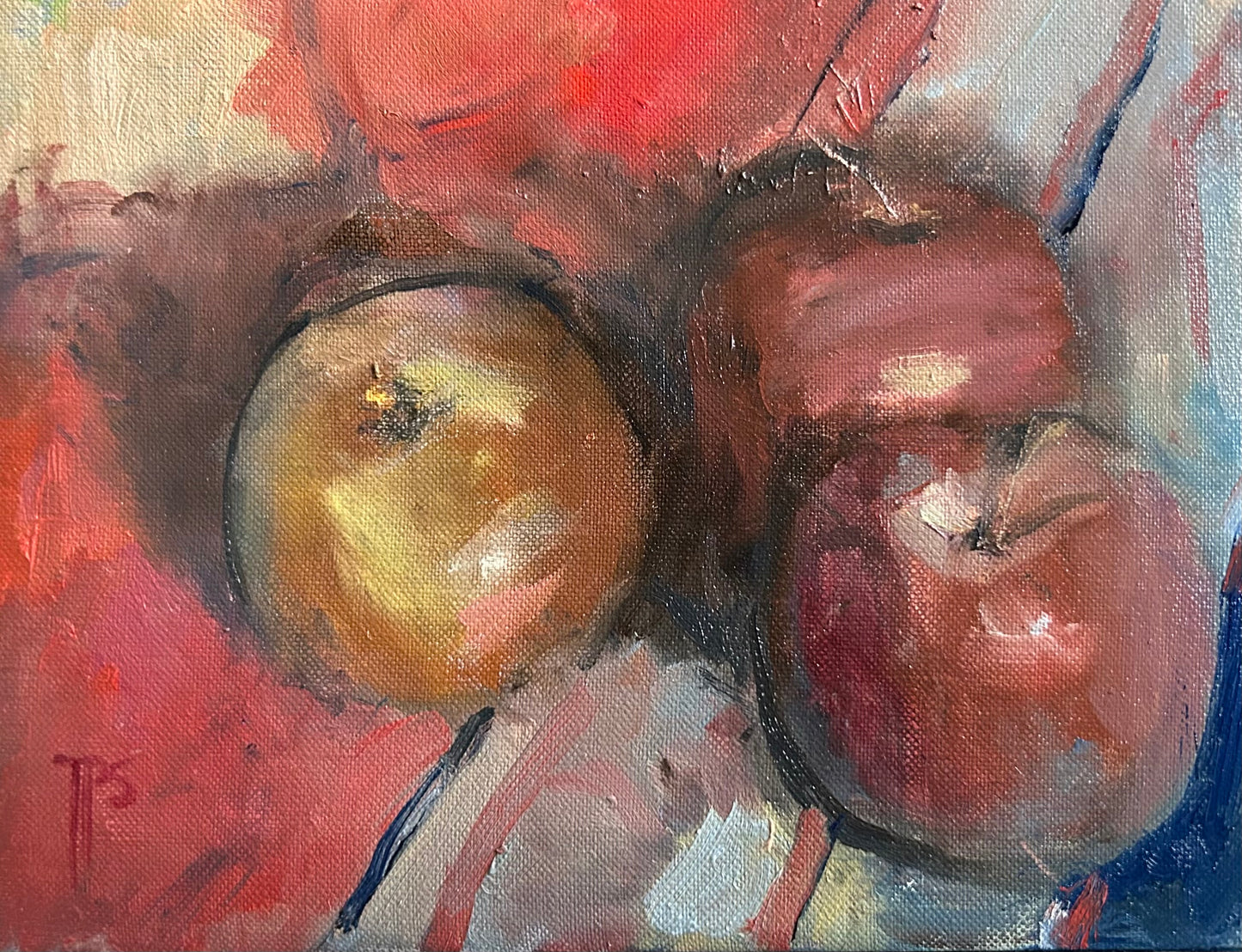 Red and golden apples